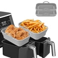 thumbnail image 2 of Friteuse d'Air Silicone Pot 2Pcs Résistant à la Chaleur Antiadhésif Friteuse d'Air Silicone Friteuse Doublure Pliable pour Four Friteuse d'Air Micro-Ondes, 2 of 9