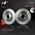 thumbnail image 2 of A-Premium Front Vented Disc Brake Rotors Set Compatible with Infiniti FX35 2005-2012, FX37 2013, FX45 2005-2008, QX70 2014 3.7L, 2 of 8