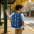thumbnail image 6 of Bigfoot and Yeti Blue Pattern 17" School Backpacks for Teens,Waterproof Oxford Fabric,S-Shape Padded Straps for School,Travel,Hiking,Camping, 6 of 6