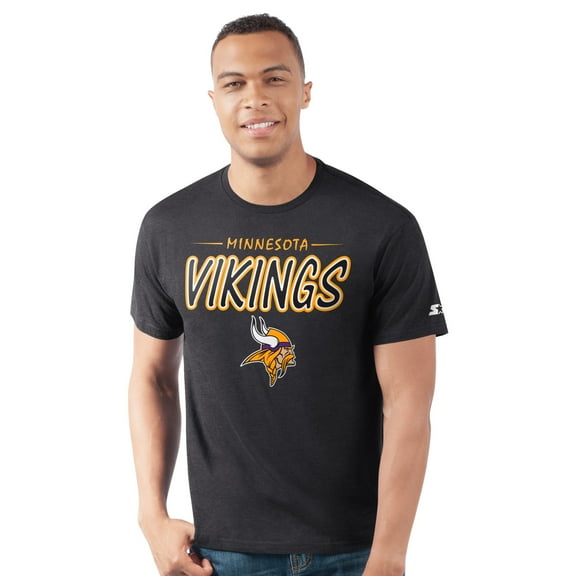 Men's-Starter  Black Minnesota Vikings Prime Time T-Shirt