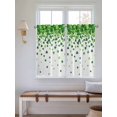 thumbnail image 2 of St. Patrick's Day Bathroom Window Curtain, Spring Lucky Shamrocks Rustic Leaves Light Filtering Coffee Kitchen Curtains, Bedroom Living Room Curtains 2 Panel 84"x54", 2 of 6