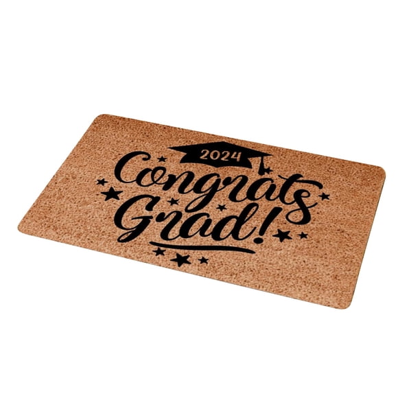 Buy 2 get 10% off 2024 Funny Door Mat Welcome Door Mat Outside Entrance Graduation Doormat Indoor Garden Decorations Brown Graduation Gifts