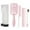 Pink, variant on AOWOO 8Pcs Hair Styling Combs Set, Include Bristle Hair Brush, Grooming Comb, Sturdy Rat Tail Comb, for Women Girls Kids and Hair Stylists, Black
