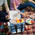 thumbnail image 5 of FORMRS Insulated Cooler Bag 24 Cans Capacity Soft Leakproof Lunch Box with Side Pockets, Snow Mountain, 5 of 7