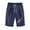 Dark Blue, variant on Aoochasliy Womens Pants Summer Printed Five Points Large Size Cotton Linen Pants Casual Pants Shorts