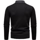 thumbnail image 4 of Blusa y camisa de manga larga con cuello vuelto para hombre, camisa de punto con bloques de color, blusa ajustada de manga larga con cuello vuelto y medio botón, blusa de poliéster para hombre, 4 of 4