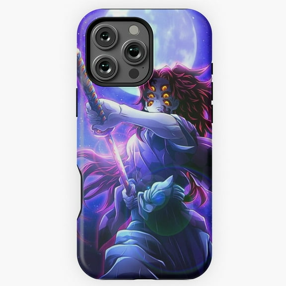 Demon Slayer Kokushibou Anime Manga Phone Case for iPhone 16 15 14 13 12 11 Pro Max