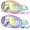Orange/Mirrored & Purple/Mirrored, variant on Kids Swim Goggles 2 Pack, Anti-Fog UV Protection Wide View Swimming Goggles for kids 3-15 Youth Boys Girls Toddler