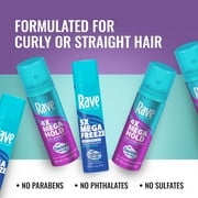 Rave 4X Mega Hold Hair Spray, All-Weather Protection, Travel Size, 1.5 oz