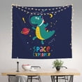 thumbnail image 2 of Sikiie Dinosau Space Explorer tapestry wall hanging home decor for bedrooms, living rooms, dorms 60x51in, 2 of 6