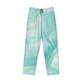 thumbnail image 4 of Daiia Blue Marble Men's Sleep Pant with Pockets and Drawstring,Pajama Pants-Small, 4 of 9