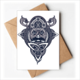 thumbnail image 1 of Chinese Dragon People Head Art Pattern Greeting Cards You are Invited Invitations, 1 of 3