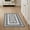 Black White, Pattern 3, variant on ODIKA 2'x3' Washable Accent Rug Greek Key Lattice Southwestern Geometric Border Boho Motif Repeat for Bedroom, Nursery, RV, Pet Friendly, Bedside Mat