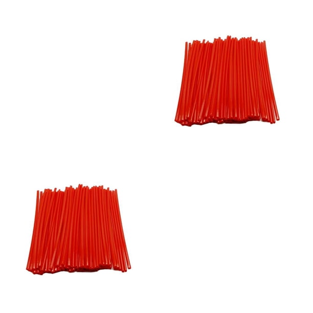 Kit de envoltura de radios de llanta Advancent 72 piezas para Motocross Dirt Bike Enduro Supermoto Suzuki rojo 2Conjunto