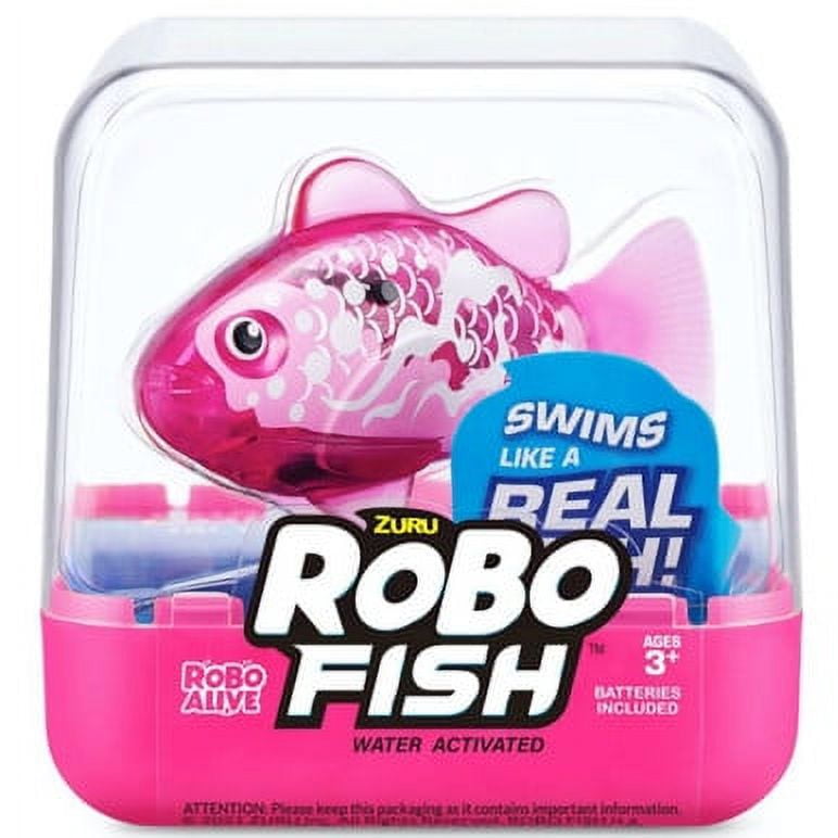 Robo Alive Robo Fish Robotic Swimming Turtle (Orange + Blue) by