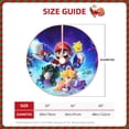 thumbnail image 5 of Lsque Mario Print Christmas Tree Skirt with Ties and Velcro,Xmas Holiday Decorations, Adjustable Tree Skirt-36", 5 of 6