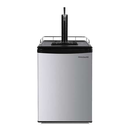 FRIGIDAIRE Beer Keg Kegerator Dispenser with Coupler, Tower Tap, Hose, and Drip Tray for Full Size and Pony Kegs, 5.4 cu. ft. Refrigerator