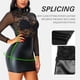 thumbnail image 4 of Falda de cuero sin espalda de retazos de encaje Sexy para mujer, vestido de noche Sexy con tirantes para fiesta Fridja  nalpqowj49835, 4 of 9