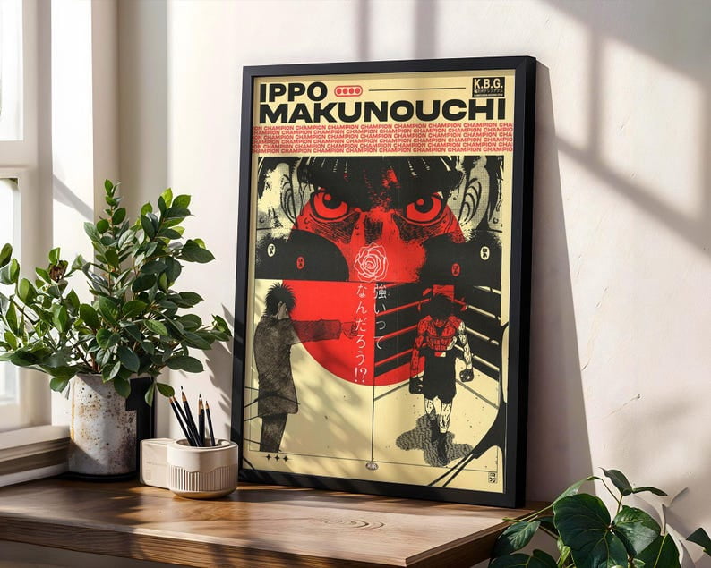 Ippo Makunouchi Boxing Manga Poster Ippo Makunouchi Wall Art Decor 12x18 UNFRAMED