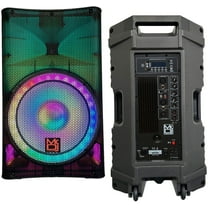 MR DJ PLED5200 PRO PA DJ 15" Portable Active Bluetooth/MP3/FM Radio Speaker