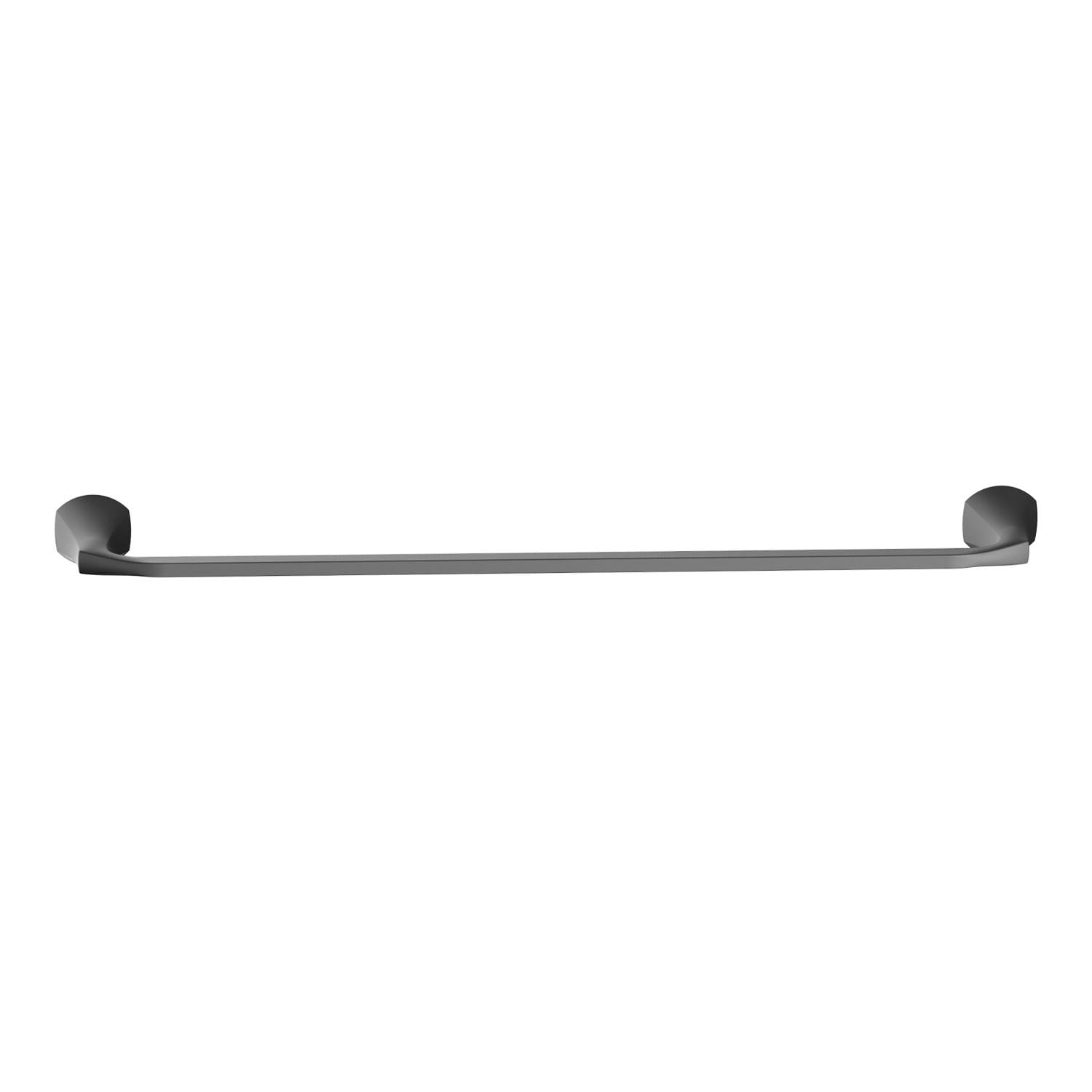 Better Homes & Gardens Simple Flare Wall Mount 24 in Towel Bar, Matte Black