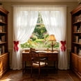 thumbnail image 4 of Lace Curtain Holdbacks, 2-Piece Soft Ribbon Tie Backs for Windows, Cute Decorative Bow for Sheer Drapes, and Adjustable Home Accessory Gift, 4 of 6