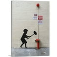 thumbnail image 1 of ARTCANVAS Hammer Boy Canvas Art Print by Banksy - Size: 12" x 8" (0.75" Deep), 1 of 9