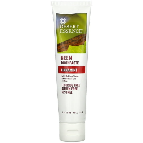 Desert Essence Toothpaste - Neem - Cinnamint - 6.25 oz - 1 each