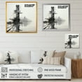 thumbnail image 4 of Designart "Monochrome Minimalist Dock View I" Coastal Canvas Art Print, 4 of 7