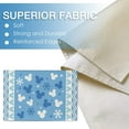 thumbnail image 3 of mubwai Winter Blue Placemats Set of 4, Snowflake Polka Dot Dining Table Place Mats, Christmas Seasonal Kitchen Decor Home Decoration 12 x 18 Inch, 3 of 6