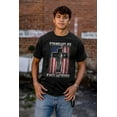 thumbnail image 3 of Stand For Flag Kneel The Cross Men's Big & Tall Crewneck Graphic Tee Brisco Brands 5X, 3 of 5