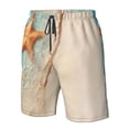 thumbnail image 4 of Pofeuu Starfish On The Sand Beach Prin Men's Swim Trunks Quick Dry Bathing Suit Swimming Board Shorts Mesh Lining Beach Swimwear-XX-Large, 4 of 6