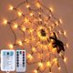 thumbnail image 1 of Red de luz LED de telaraña para Halloween, luz blanca cálida, funciona con pilas, resistente al agua, para decoración de fiestas en casa y Halloween, 1 of 7