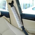 thumbnail image 1 of Car Seat Belt Pad Cover,car seat belt cover shoulder protector,automotive car plush belt pads backpack guard,auto seats belt protector suitcase pad,soft strap cushion pad harness Gray Macarena Cubierta de la almohadilla del cinturón de seguridad del automóvil, 1 of 8