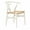 White, variant on Heavenly Collection | Wishbone Black Wood Dining Chair for Kitchen or Dining Room
