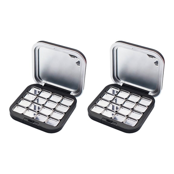 Makeup Box Set Shatter Resistant Plastic Construction Empty Eyeshadow Palette For Travel And Home