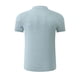 thumbnail image 4 of Tops para hombre, blusas y camisas de cuello redondo y manga corta para hombre, camiseta de manga corta de tejido laminado transpirable, sin costuras y con solapa de color liso de seda de hielo para h, 4 of 5