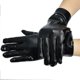 thumbnail image 3 of Black Friday Women Short Leather Gloves Punk Dressing Up Props Handwear compatible Party, 3 of 5