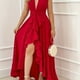 thumbnail image 1 of Vestido de cintura alta para mujer elegante, vestido maxi de temperamento delgado sólido de moda, ropa de mujer, 1 of 4