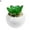 Style#6, variant on 1 Pack Artificial Succulents in White Geometric Ceramic Pots | Mini Indoor Fake House Plants - Round Shape