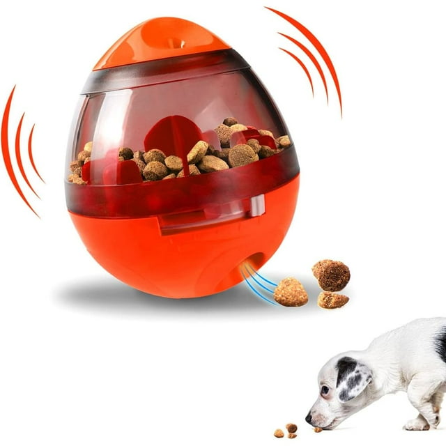 Bola de golosina para perros, juguetes para perros dispensadores de golosinas IQ, bola interactiva de rompecabezas de comida para perros, bola de alimentación lenta para mascotas