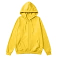 thumbnail image 7 of Mens Zip Up Hoodie Long Sleeve Fleece Casual Hooded Sweatshirts Athletic Full Zip Jacket with Pockets Yellow XL, 7 of 7