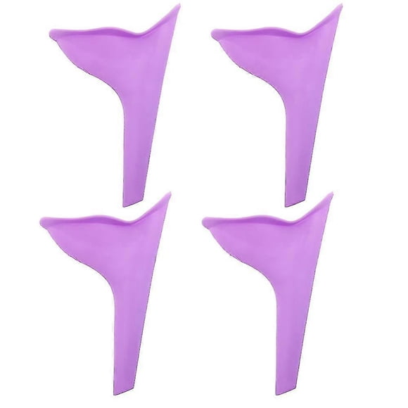(Red)4 pcs female urination device urinal for women female urinal pee funnel womens urinal for girls pee standing with carry bag