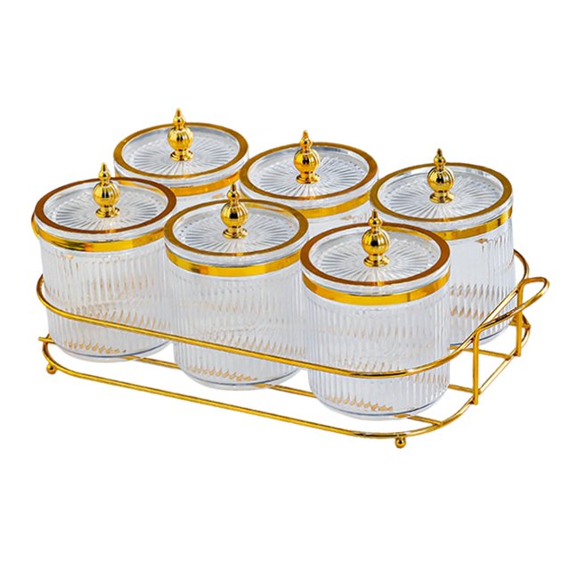 Thinsony Divided Serving Container Nordic Serving Platter Candy Wedding Appetizer for Green Clear 35.5x18.5x12cm