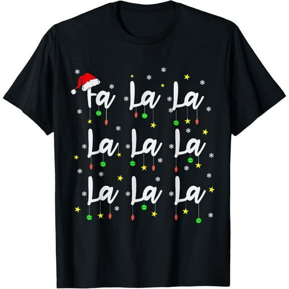 Santa Fa La 8 Fa La La La Christmas Funny Xmas Men Women Kid T-Shirt