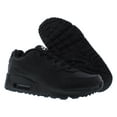 thumbnail image 4 of Nike Air Max 90 Leather PS Boys Shoes Size 2.5, Color: Black/Black/White, 4 of 4