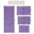 thumbnail image 4 of Home Weavers Bell Flower Collection 100% Cotton Non-Slip Bathroom Rug Set Machine Washable Bathroom Rug, Bath Rug, Bathroom Rug, Runner, Purple Color 4 Piece Bath Rug set, 4 of 9