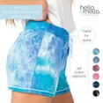 thumbnail image 3 of Hello Mello Dyes The Limit Soft Pajama Lounge Shorts, Aqua Medium/Large (Women's), 3 of 7