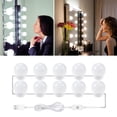 thumbnail image 2 of Bombillas de espejo de maquillaje jinwen 10 cabezas luces de tocador, 2 of 8