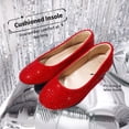 thumbnail image 4 of Zapatos de Vestir para Niña DREAM PAIRS Bailarinas Sin Cordones Rojas Talla 4, 4 of 6